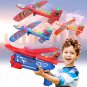 Foam glider launcher with soft EVA build, luminous design, fun outdoor airplane toy.
