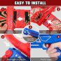 Foam glider launcher with soft EVA build, luminous design, fun outdoor airplane toy.