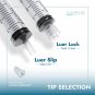 1ml sterile Luer lock syringes, no needle, individually wrapped, 100 pack.
