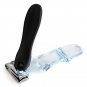 360&Acirc;&deg; rotary nail clipper with sharp stainless steel blade, easy grip.