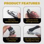 360&Acirc;&deg; rotary nail clipper with sharp stainless steel blade, easy grip.