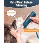 Quiet cordless cat clipper for matted hair, waterproof, with storage bag.