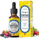 Cortisol Detox Drops for Women & Men – Stress Support with Ashwagandha, L-Theanine, 2 oz