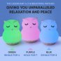 Breathing Owl Mindfulness Device 4-7-8 Guided Light, Night Lamp & Sound Machine for Stress & Sleep