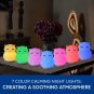 Breathing Owl Mindfulness Device 4-7-8 Guided Light, Night Lamp & Sound Machine for Stress & Sleep