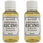2-Pack Pure Castor Oil – For Lashes, Brows, Hair, Skin & Beard, Cosmetic & Edible Grade