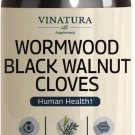 VINATURA Wormwood Black Walnut Clove Capsules Detox Cleanse Intestinal Support Supplement 60 Caps VINATURA Wormwood Black Walnut Clove Capsules Detox Cleanse Intestinal Support Supplement 60 Caps