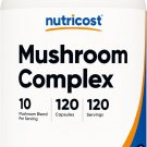 Nutricost Mushroom Complex 10 Blend Supplement Non GMO Gluten Free 120 Capsules Nutricost Mushroom Complex 10 Blend Supplement Non GMO Gluten Free 120 Capsules