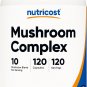 Nutricost Mushroom Complex 10 Blend Supplement Non GMO Gluten Free 120 Capsules