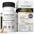 Arnika Forte Capsules for Swelling Bruising Relief Arnica Bromelain Antioxidant Formula 14 Caps