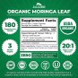 Zazzee Organic Moringa 20:1 Extract Capsules Antioxidant Immune Support 180 Vegan Caps