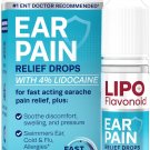 Lipo-Flavonoid Fast-Acting Ear Ache Pain Relief - 4% Lidocaine Maximum-Strength for Swimmer's Ear
