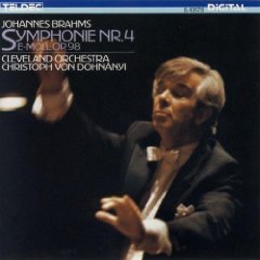 brahms symphony no.4 E minor op.98 - cleveland orchestra & von dohnanyi CD 1987 teldec BMG Dir.