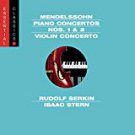 mendelssohn - piano concertos nos. 1 & 2 + violin concerto - serkin + stern CD 2002 sony used mint