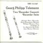georg philipp telemann - two recorder concerti + trcorder suite CD 1988 MHS used mint