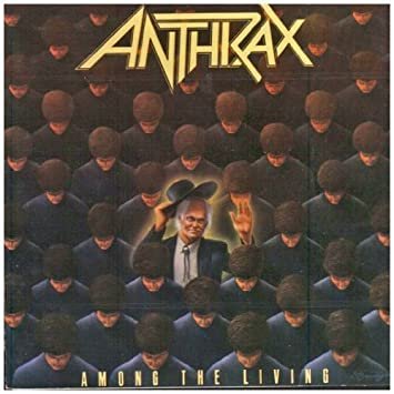 anthrax - along the living CD 1987 island megaforce worldwide BMG Direct 9 tracks like new