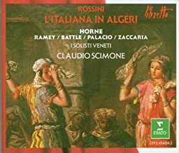 rossini: l'italiana in algeri - horne ramey battle scimone 2CDs 1991 erato like new 2292-45404-2