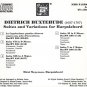 Buxtehude: Suites and Variations for Harpsichord - mitzi meyerson CD 1990 MHS like new MHS 512382X