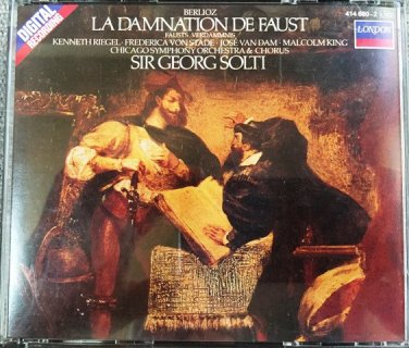 berlioz: la damnation de faust - CSO + Chorus w/ solti 2CDs 1986 london like new 414 680-2