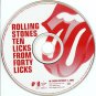 rolling stones - ten licks from forty licks CD sampler 2002 virgin abkco like new 7087 6 17516 2 8