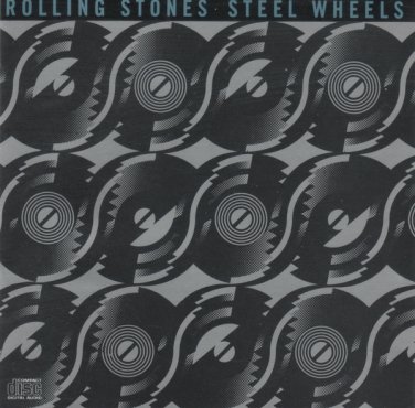 rolling stones - steel wheel CD 1989 rolling stones white lettering 12 tracks like new CK 45333