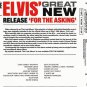 elvis presley - for the asking: the lost album CD 1990 RCA 15 tracks like new ND 90513