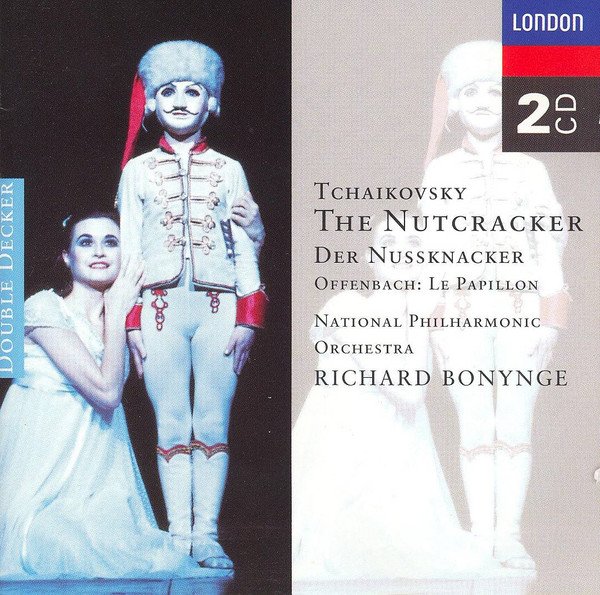tchaikovsky nutcracker / offenbach la papillon - NPO / LSO / bonynge 2CDs london 1995 like new