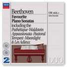 beethoven: favourite piano sonatas - alfred brendel CD 2-discs 1993 philips like new 438 730-2