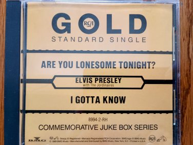 elvis presley - gold standard single: are you lonesome tonight? / i gotta know CD 1989 RCA like new