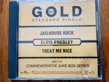 elvis presley - gold standard single: jailhouse rock / treat me nice CD 1989 RCA 2 tracks like new