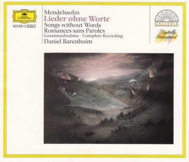 mendelssohn: Lieder Ohne Worte / Romances Sans Paroles - barenboim CD 2-discs DG like new 423 931-2