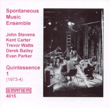 spontaneous music ensemble - quintessence 1 (1973-4) CD 1997 emanem england like new 4015