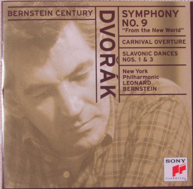 dvorak: symphony no.9, slavonic dance nos. 1&3, carnival overture - bernstein CD sony 1998 like new