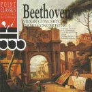 beethoven: violin concerto / piano concerto no. 2 CD 1994 point classics germany like new 265062-2