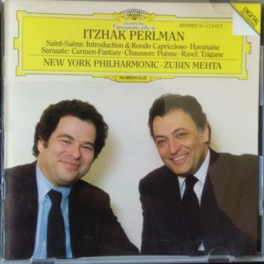 itzhak perlman, new york philharmonic, zubin mehta CD 1987 deutsche grammophon BMG Direct like new