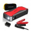 Portable Car Jump Starter Battery Booster with Smart Charging Port w/ LCD Screen