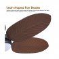 Low Profile Ceiling Fans w/ Lights and Remote/APP Control 45" Leaf Shaped Blades