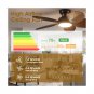 Low Profile Ceiling Fans w/ Lights and Remote/APP Control 45" Leaf Shaped Blades