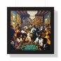 Gameroom Man Cave Framed Wall Art - The Late-Night Hangout - Breathtaking Decor