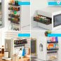 Magnetic Refrigerator Organizer | Heavy-Duty Steel Shelf 15kg | Kitchen Storage for Spices & More