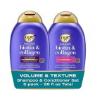 OGX Thick & Full + Biotin and Collagen for Hair Volume & Body, Sulfate Free Volumizing OGX Thick & Full + Biotin and Collagen for Hair Volume & Body, Sulfate Free Volumizing