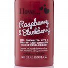 I LOVE Raspberry and Blackberry Bath and Shower Cream - Hydrating Body Wash and Bubble