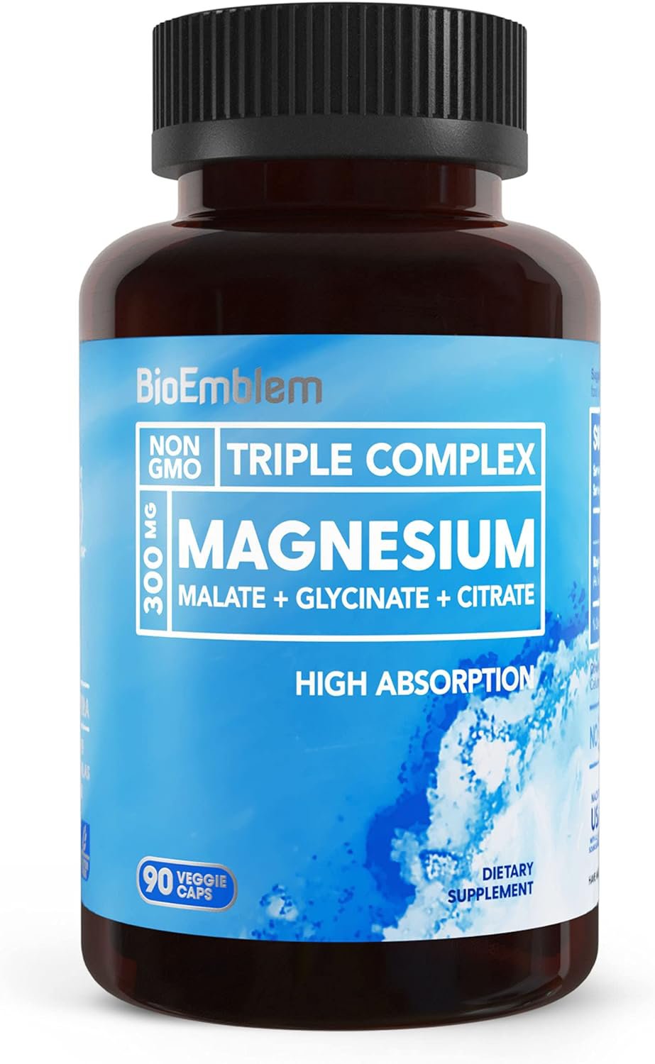 BioEmblem Triple Magnesium Complex | 300mg Magnesium Glycinate,