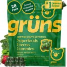 Gruns Adults Super Greens Multivitamin Gummies, Superfood Vitamin