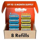 Gillette Mens Razor Blade Refills, 4 ProGlide Chill Cartridges, 4 ProGlide