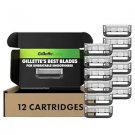 GilletteLabs Razor Blade Refills, 12ct Razor Cartridges, Razor Refills for Men