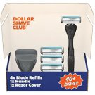 Dollar Shave Club | Travel Shave Set | 4 Swift Rinse Refill Cartridges,