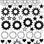 65pcs Hotwife Nipple Belly Button Ring Temporary Tattoo breast navel decoration