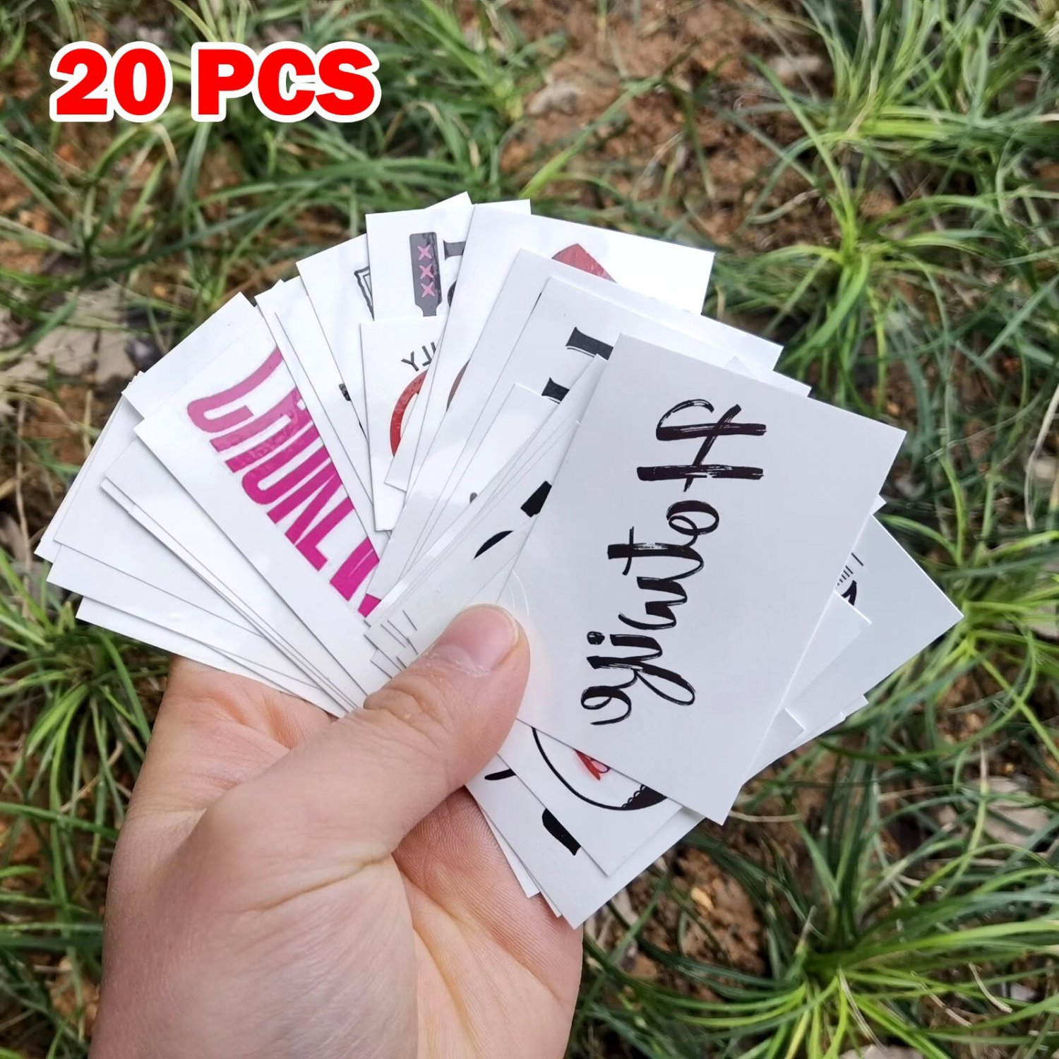 20pcs Temporary Tattoos Adult BDSM Cuckold Hotwife Swingers Kinky Naughty Sex