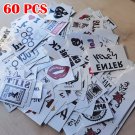 60pcs Temporary Tattoos Adult BDSM Cuckold Hotwife Swingers Kinky Naughty Sex
